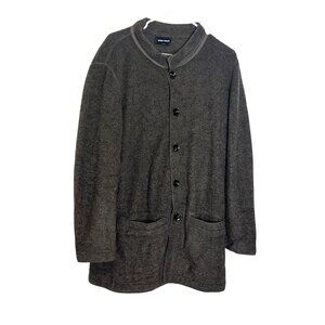 Giorgio Armani Brown Wool Jacket Coat With Pockets Size 38  Womens
